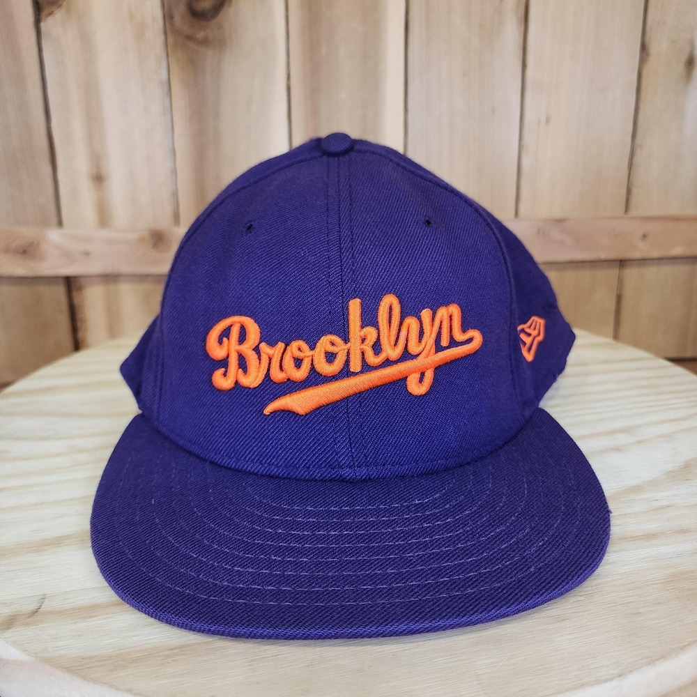 New Era Brooklyn Dodgers Cooperstown‎ 59FIFTY Fitted Hat Cap 7 3/8 USA Wool Y2K